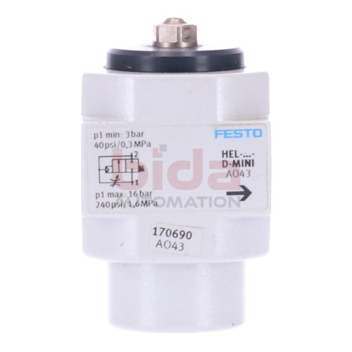 Festo HEL-D-MINI (170690) Einschaltventil / Switch-on valve 16bar