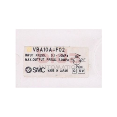 SMC VBA10A-F02 Druckverst&auml;rker / Pressure amplifier