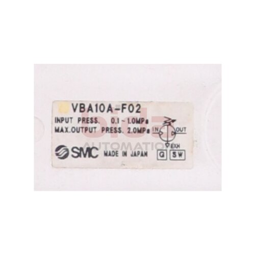 SMC VBA10A-F02 Druckverst&auml;rker / Pressure amplifier