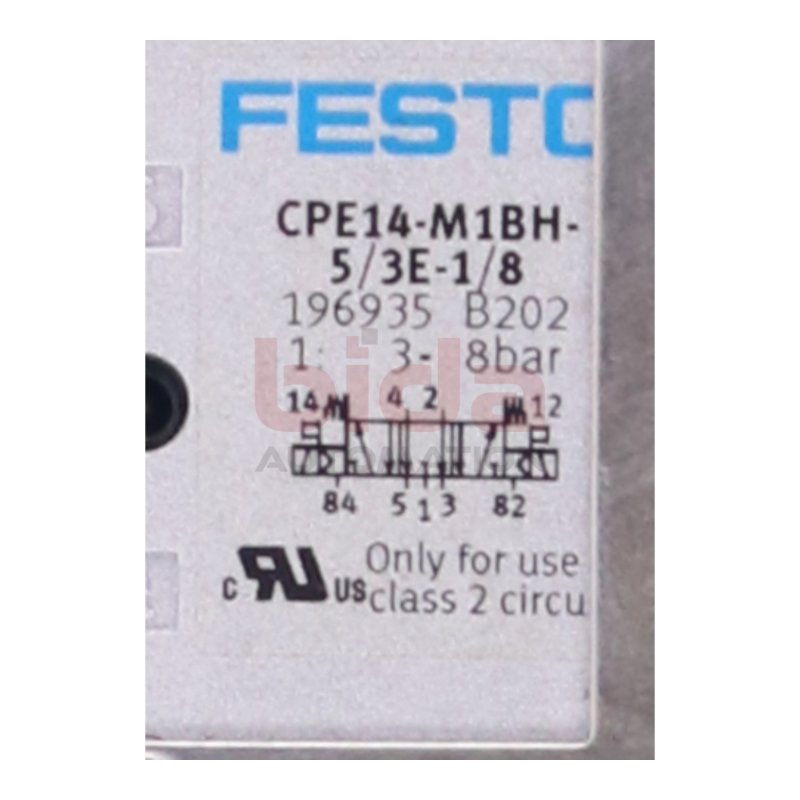 Festo CPE14-M1BH-5/3E-1/8 (196935) Manometer / Pressure gauge 3-8bar