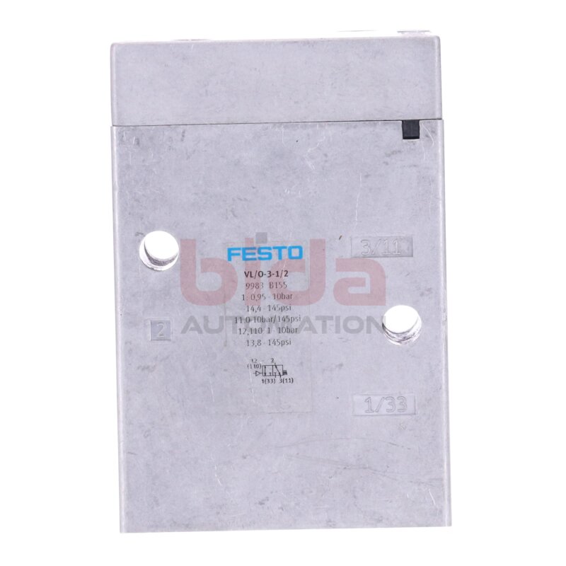 Festo VL/0-3-1/2 (9983) Pneumatikventil / Pneumatic Valve