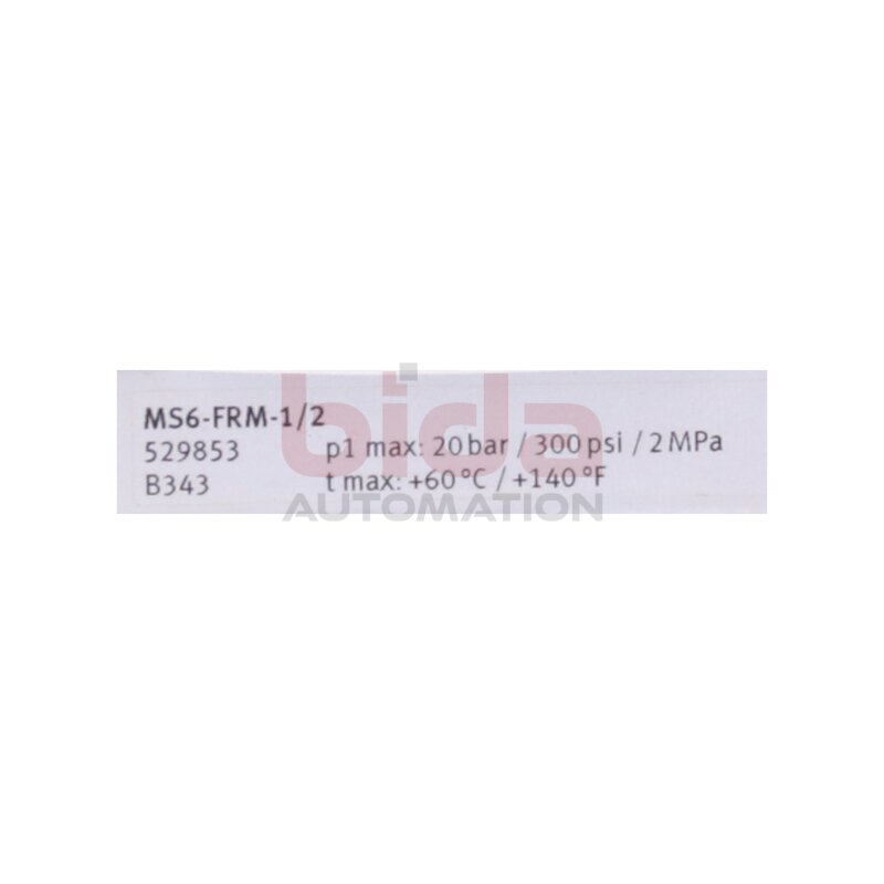 Festo MS6-FRM-1/2 (529853) Abzweigmodul / Branching module 20bar