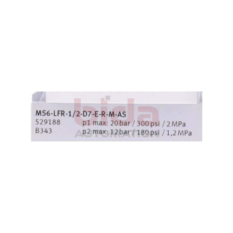 Festo MS6-LFR-1/2-D7-E-R-M-AS (529188) Pneumatikventil / Pneumatic Valve 20bar 12bar