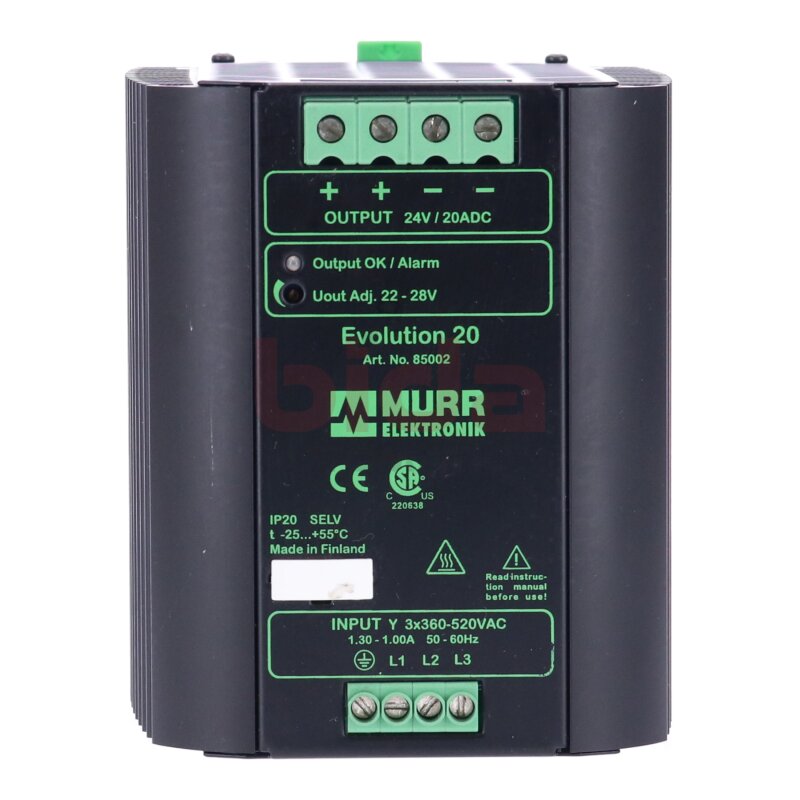 Murr Elektronik Evolution 20 (85002) Netzteil / Power Supply Unit  24V  3x360-520VAC