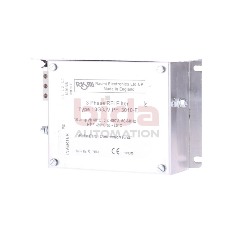 Rasmi Electronics 3G3JV PFI 3010-E  Netzfilter / Line Filter 3x480V