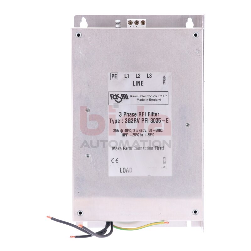 Rasmi Electronics 3G3RV PFI 3035-E Netzfilter / Line Filter 3 x 480V