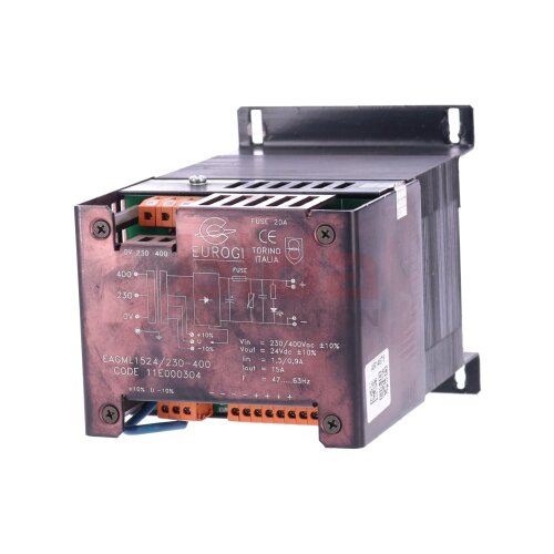 Eurogi EAGML1524/230-400 Transformator / Transformer 20A 230-400V 24VDC