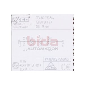 Wago 750-504 Digitalausgangsklemme / Digital output...