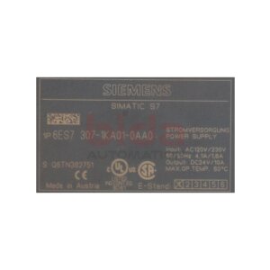 Siemens 6ES7 307-1KA01-0AA0 / 6ES7307-1KA01-0AA0...