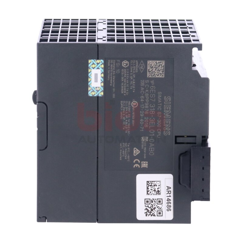Siemens 6ES7 318-3EL01-0AB0 Zentralbaugruppe mit 2MB Arbeitsspeicher / Central module with 2MB working memory