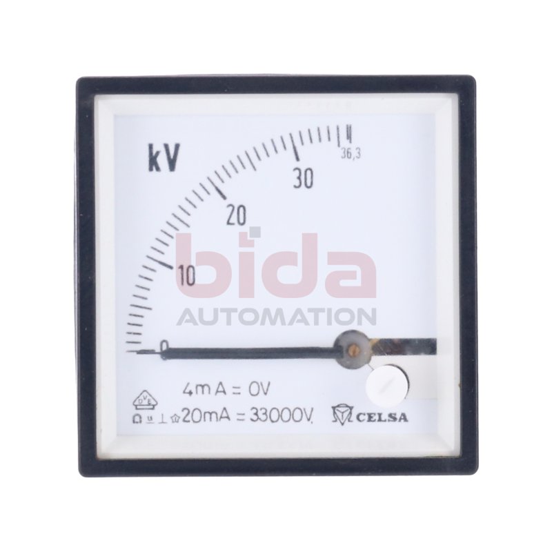 Celsa PQ72SI (0-36,3 kV) Manometer / Pressure gauge 4-21,6 mA