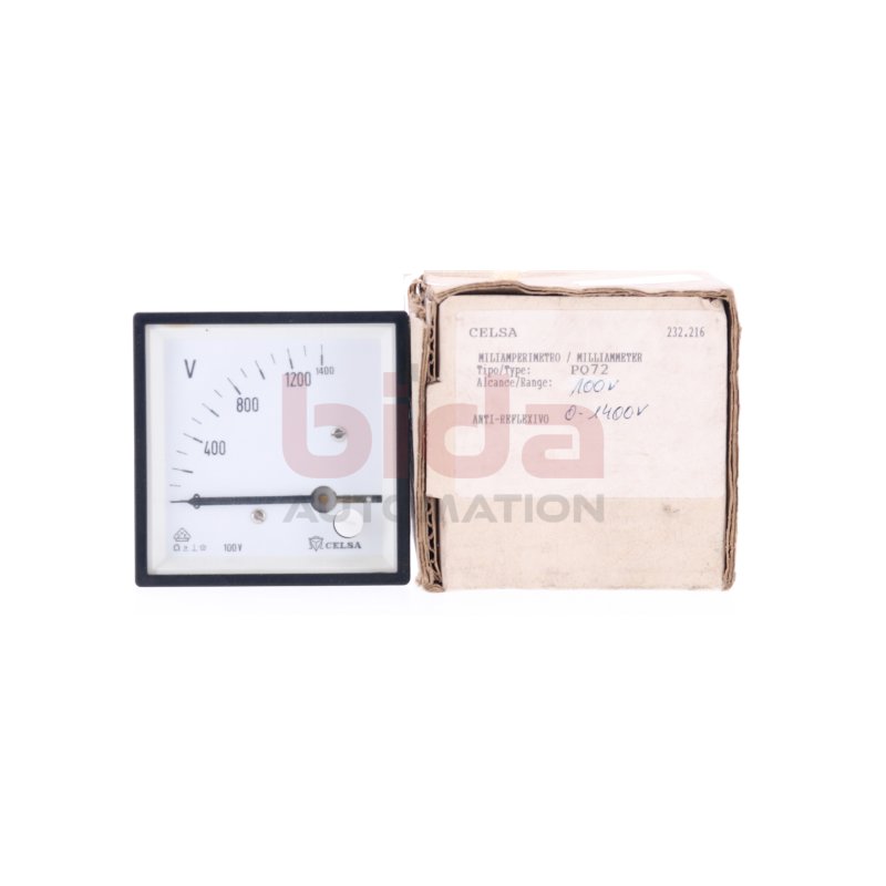 Celsa PQ72 100V 0-1400V Manometer / Pressure gauge