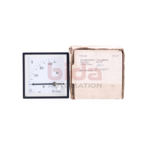 Celsa PQ72 100V 0-1400V Manometer / Pressure gauge