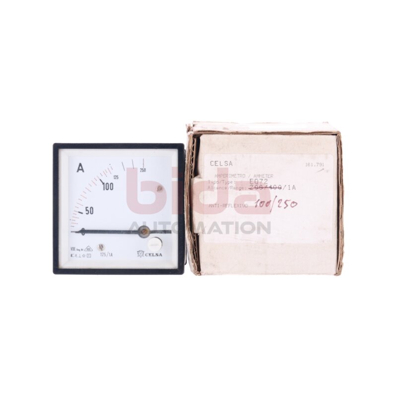 Celsa EQ72 125/1A 0-250V Manometer / Pressure gauge