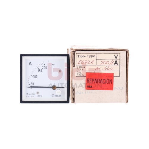 Celsa EQ72A 200/1A 0-200/400V Manometer / Pressure gauge