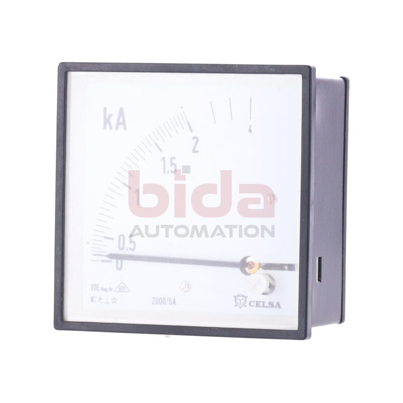 Celsa EQ96 2000/5A 0-2/4kA Manometer / Pressure gauge