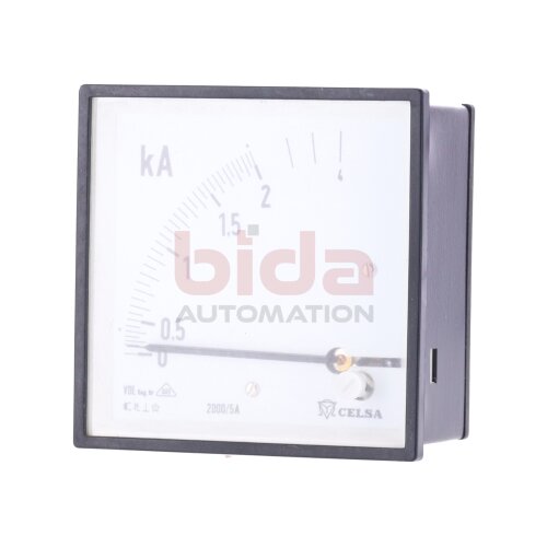 Celsa EQ96 2000/5A 0-2/4kA Manometer / Pressure gauge