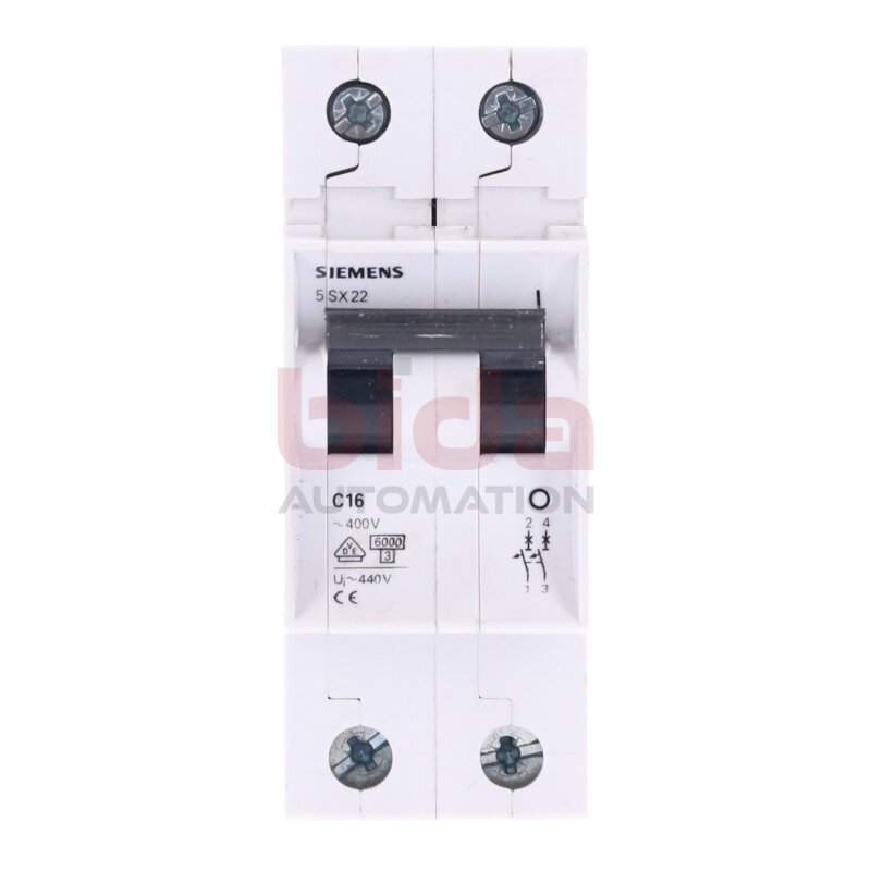 Siemens 5 SX22 C16 Leitungsschutzschalter / Circuit Breaker  440V