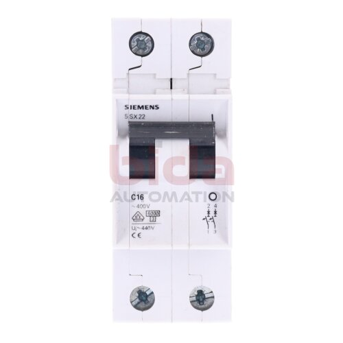 Siemens 5 SX22 C16 Leitungsschutzschalter / Circuit Breaker  440V