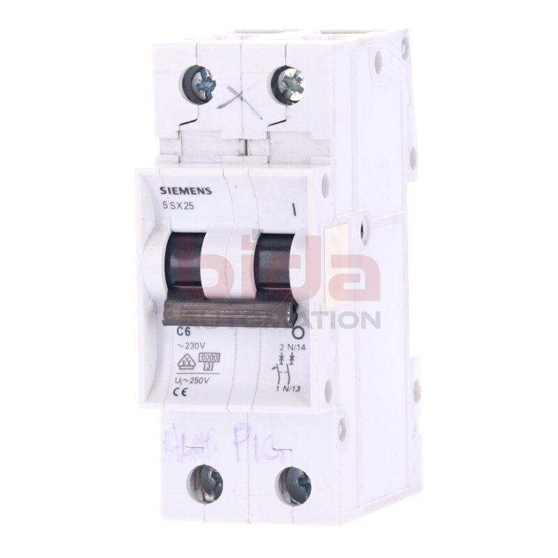 Siemens 5 SX25 C6 Leitungsschutzschalter / Circuit Breaker 230V 250V