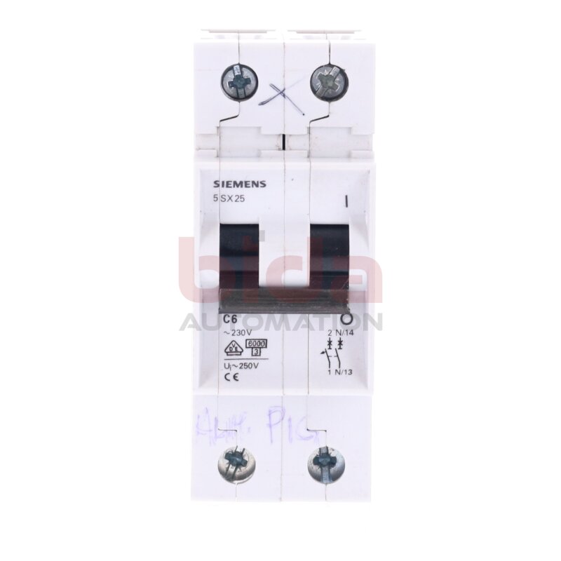 Siemens 5 SX25 C6 Leitungsschutzschalter / Circuit Breaker 230V 250V