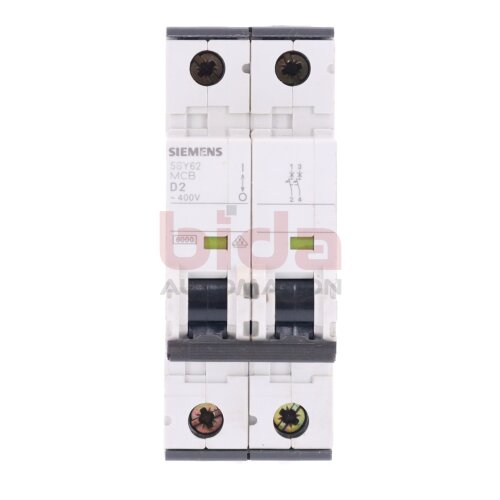 Siemens 5SY62 MCB D2 Leitungsschutzschalter / Circuit Breaker  400V