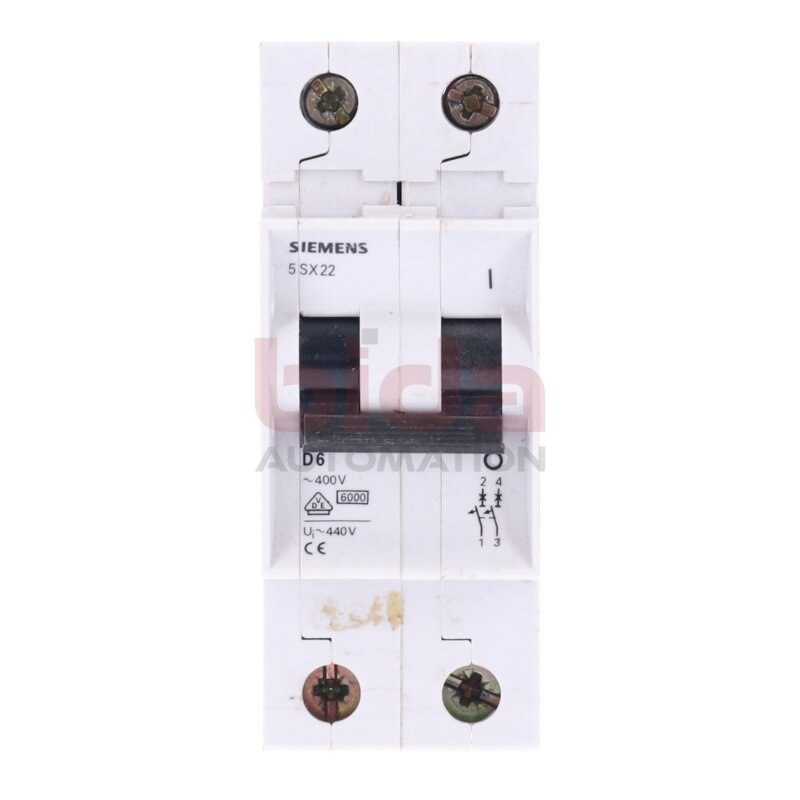 Siemens 5 SX22 D6 Leitungsschutzschalter / Circuit Breaker 400V