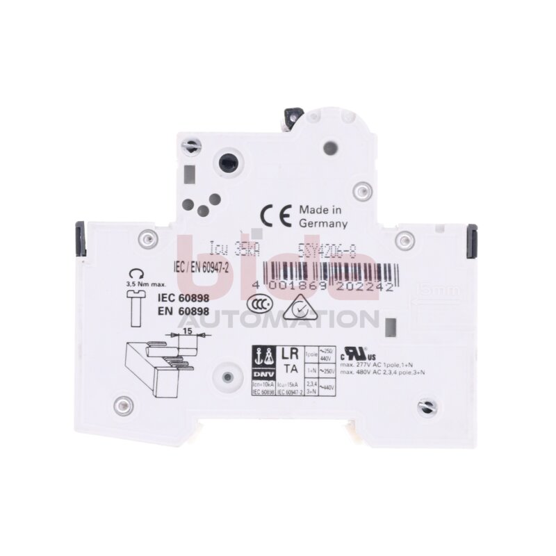 Siemens 5SY42 MCB D6 Leitungsschutzschalter / Circuit Breaker  400V