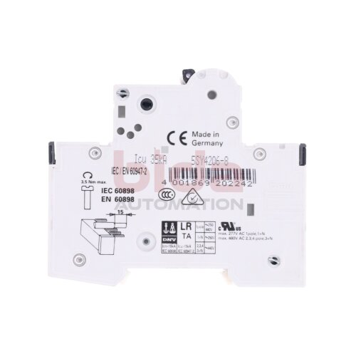 Siemens 5SY42 MCB D6 Leitungsschutzschalter / Circuit Breaker  400V