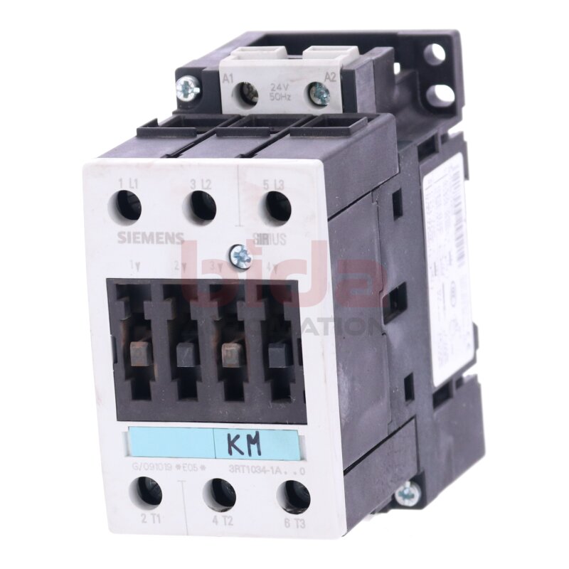 Siemens 3RT1034-1AB00 (3RT1034-1A..0) Leistungssch&uuml;tz / Power Contactor 32 A 15 kW / 400 V AC 24 V