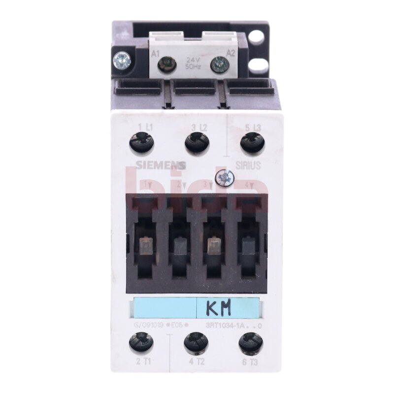 Siemens 3RT1034-1AB00 (3RT1034-1A..0) Leistungssch&uuml;tz / Power Contactor 32 A 15 kW / 400 V AC 24 V