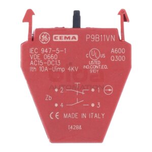 Cema P9B11VN Kontaktblock / Contact block 10A