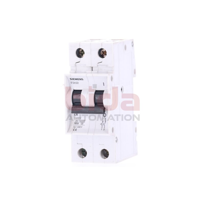 Siemens 5 SX22 C6 Leitungsschutzschalter / Circuit Breaker 230/400V