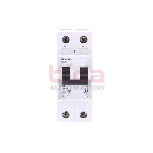 Siemens 5 SX22 C6 Leitungsschutzschalter / Circuit Breaker 230/400V