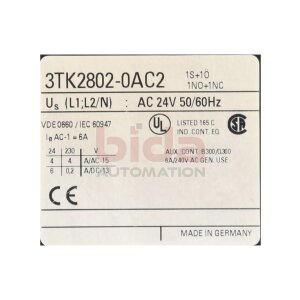 Siemens 3TK2802-0AC2 /  3TK2 802-0AC2...