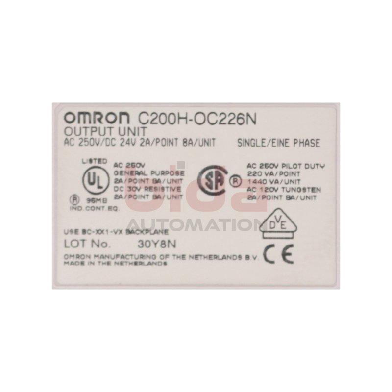 Omron C200H-OC226N Ausgangsmodul / Output Module 250VDC 24A 2A