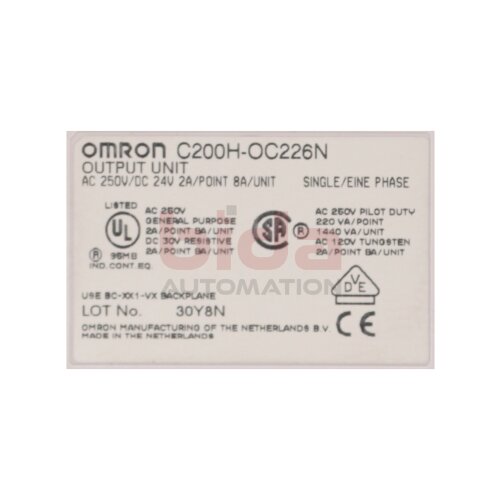 Omron C200H-OC226N Ausgangsmodul / Output Module 250VDC 24A 2A