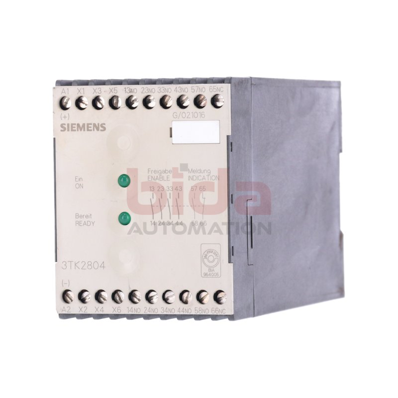 Siemens 3TK2804-0BB4 Sch&uuml;tzsicherheitskombination / Contactor safety combination 6A 240VAC