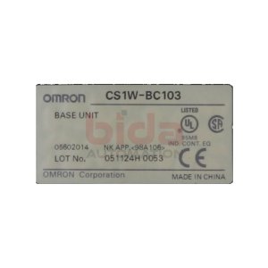 Omron CS1W-BC103 Basiseinheit / Base unit
