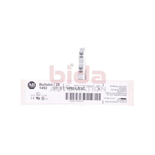 Allen-Bradley 1492-LD3C Reihenklemme / Terminal Block 20A