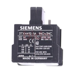 Siemens 3TX4412-1A Hilfsschalterblock / Auxiliary Switch...