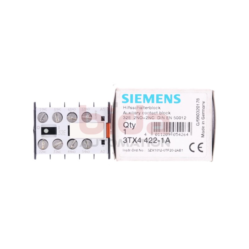 Siemens 3TX4422-1A Hilfsschalterblock / Auxiliary Switch Block 500V 2A