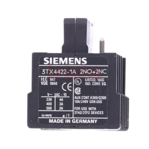 Siemens 3TX4422-1A Hilfsschalterblock / Auxiliary Switch...