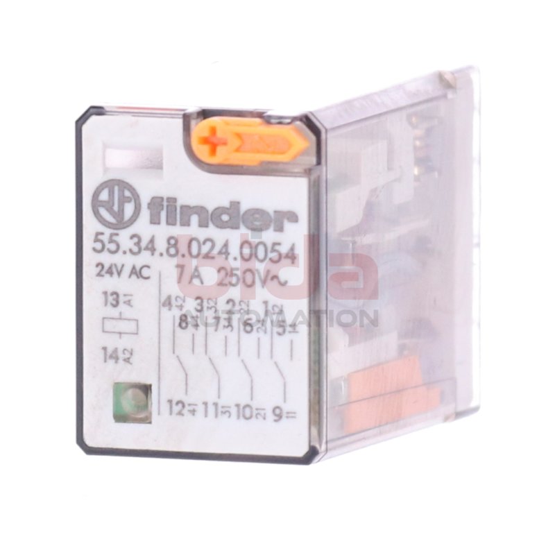 Finder 55.34.8.024.0054 (24VAC 7A 250V) Steckrelais / Plug-in Relay
