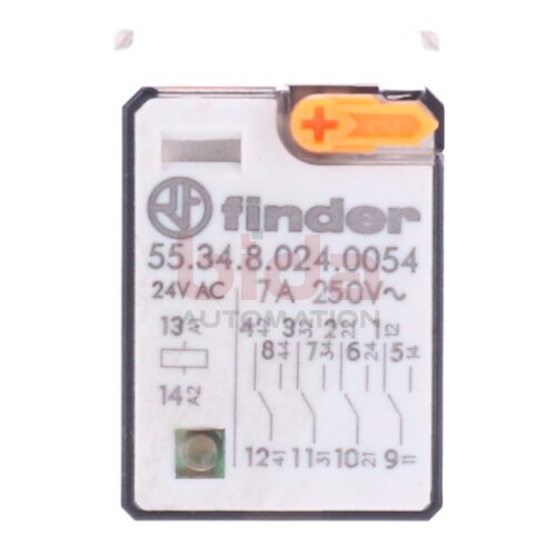 Finder 55.34.8.024.0054 (24VAC 7A 250V) Steckrelais / Plug-in Relay