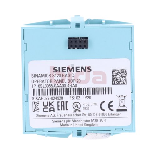 Siemens 6SL3055-0AA00-4BA0 / 6SL3 055-0AA00-4BA0 SINAMICS S120 Bedienteil mit Miniaturanzeige / operator panel