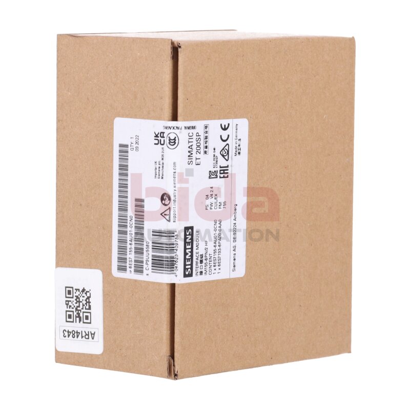 Siemens 6ES7155-6AU01-0CN0 / 6ES7 155-6AU01-0CN0 SIMATIC ET 200SP, PROFINET, 2-Port Interface-Modul
