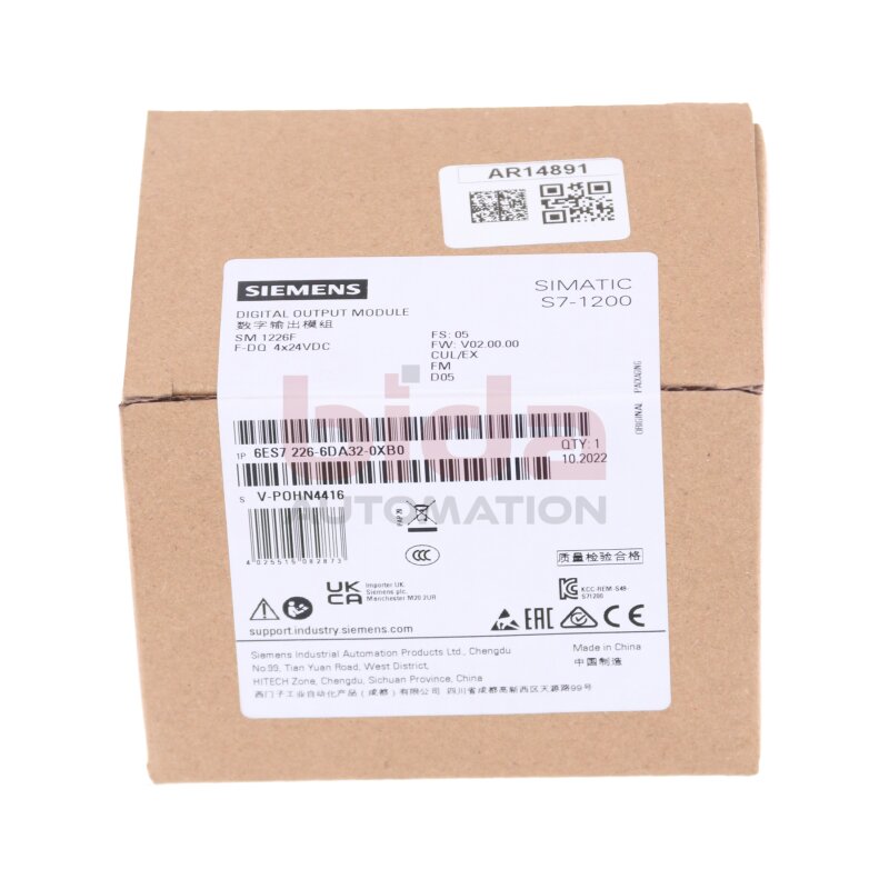Siemens Siemens 6ES7226-6DA32-0XB0 Digitalausgabe / Digital Output 24V 2A