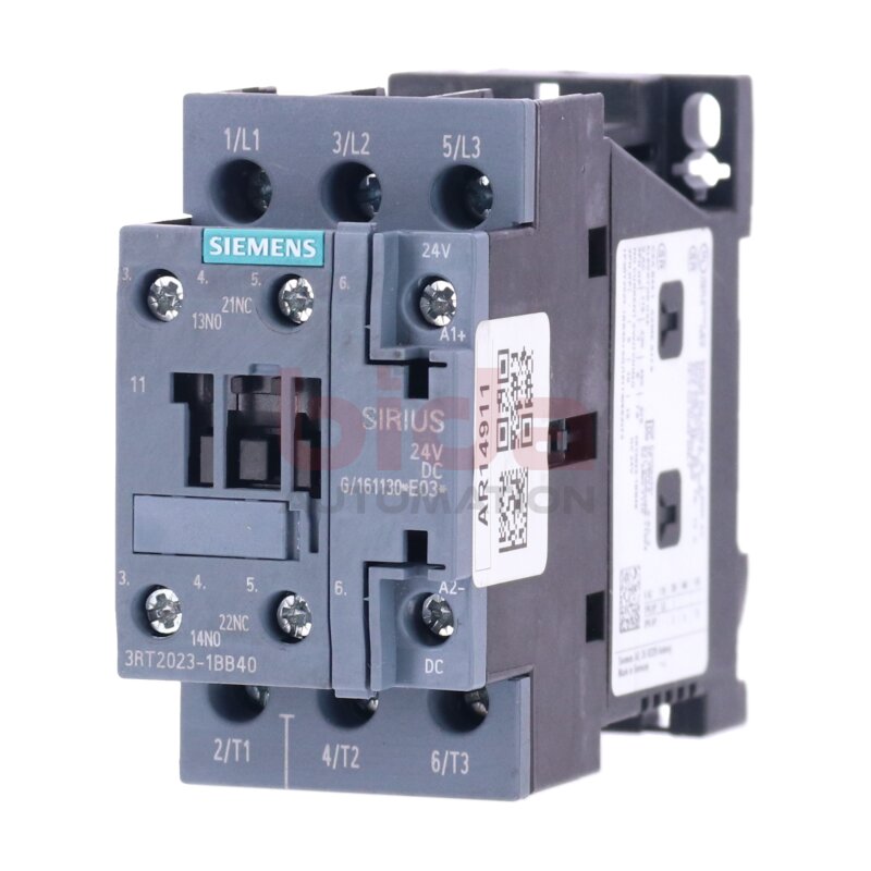 Siemens 3RT2023-1BB40 Leistungssch&uuml;tz / Power Contactor 9A 4kW 400V 24VDC