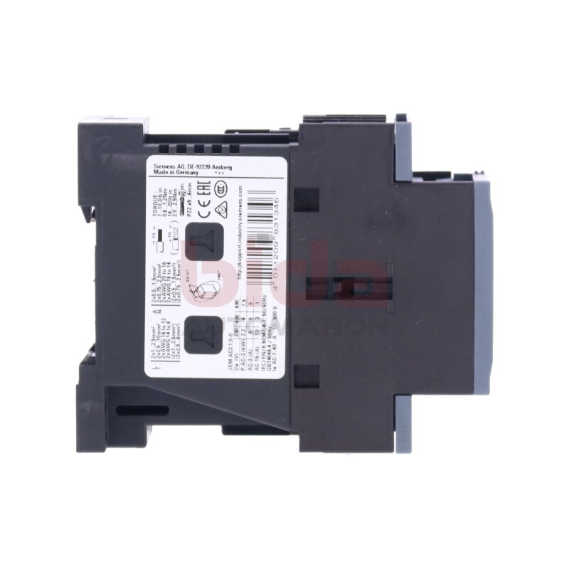 Siemens 3RT2023-1BB40 Leistungssch&uuml;tz / Power Contactor 9A 4kW 400V 24VDC